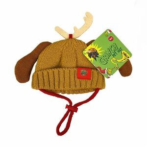 Grinch Holiday Brown Reindeer Hat for Dogs, Extra Small/Small 1pc NWT